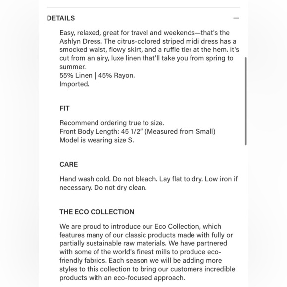 Rails Ashlyn midi Dress in Hibiscus Stripe smocked pastel summer XS linen blend - Picture 5 of 9